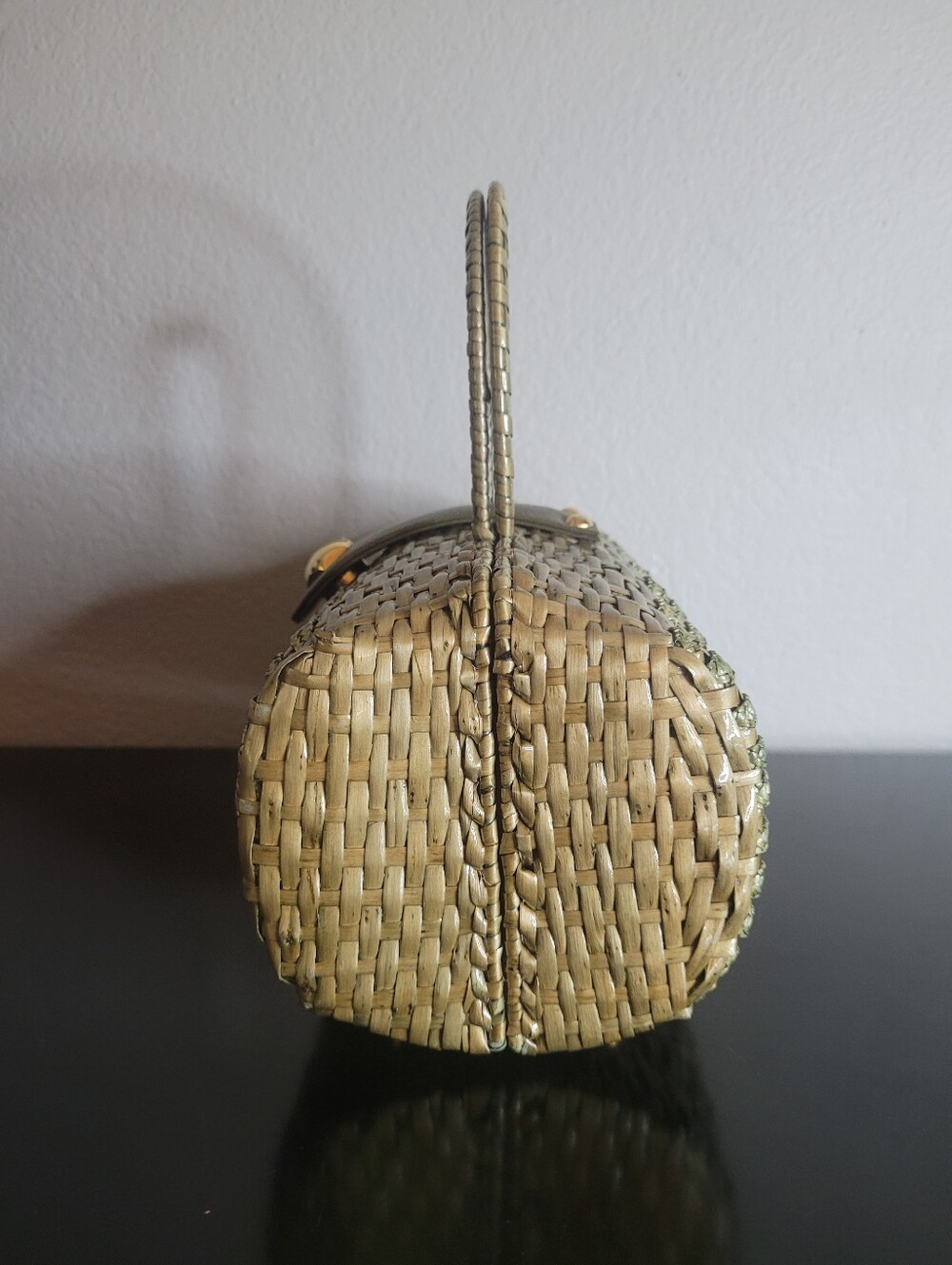 Vintage  Bally   Woven Straw bag - Picture 3 of 12